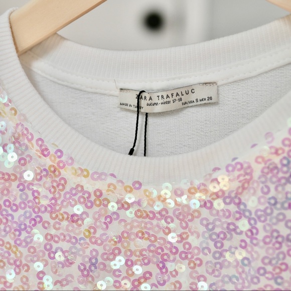 NWT Zara sequin crop top - Picture 5 of 8